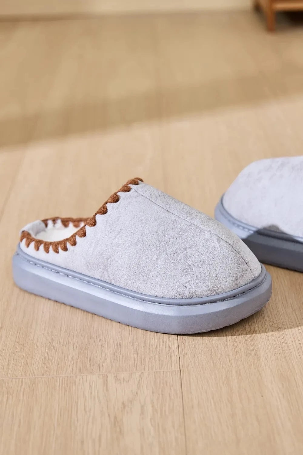 Thermal Round Toe Platform Slippers - Fashorio