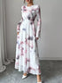 Fashorio Tie-Dye Long Sleeve Maxi Dress