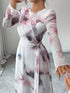 Fashorio Tie-Dye Long Sleeve Maxi Dress