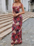 Fashorio Tie Front Floral Print Maxi Dress