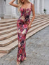 Fashorio Tie Front Floral Print Maxi Dress
