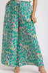 Umgee Full Size Mixed Print High Waist Wide Leg Pants Plus Size - Fashorio