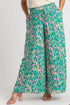 Umgee Full Size Mixed Print High Waist Wide Leg Pants Plus Size - Fashorio