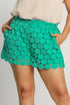 Umgee Full Size Polka Dot Lace Shorts Plus Size - Fashorio