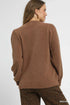 Umgee Textured Long Sleeve Sweater with Ribbed Trim - Fashorio