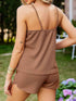 Fashorio Waffle Knit Cami and Shorts Set