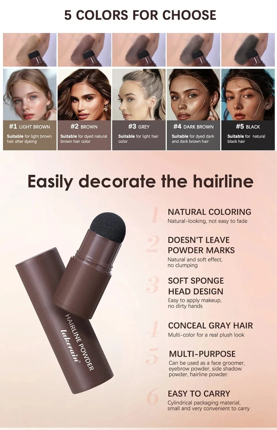 Waterproof Hairline & Root Concealer Pen - Fashorio