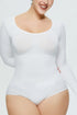 Fashorio White / S Long Sleeve Shaping Bodysuit