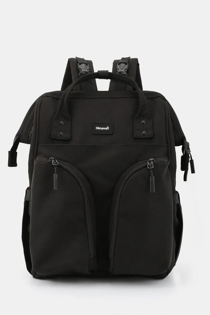 Himawari Waterproof Backpack Bag with Multilayer Pockets Black One Size - Fashorio