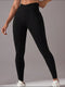 Seamless High Waist Active Pants Black - Fashorio