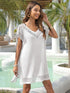 Crochet Trim Beach Cover Up Dress - Fashorio