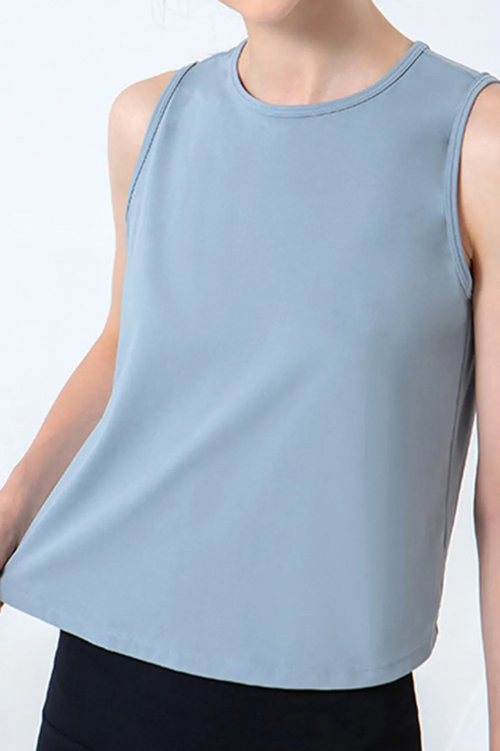Round Neck Active Tank - Fashorio