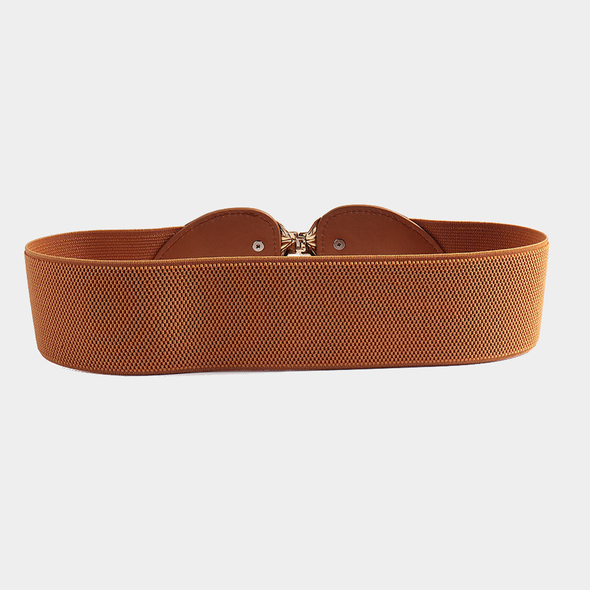 Alloy Leaf Buckle Elastic Belt - Fashorio