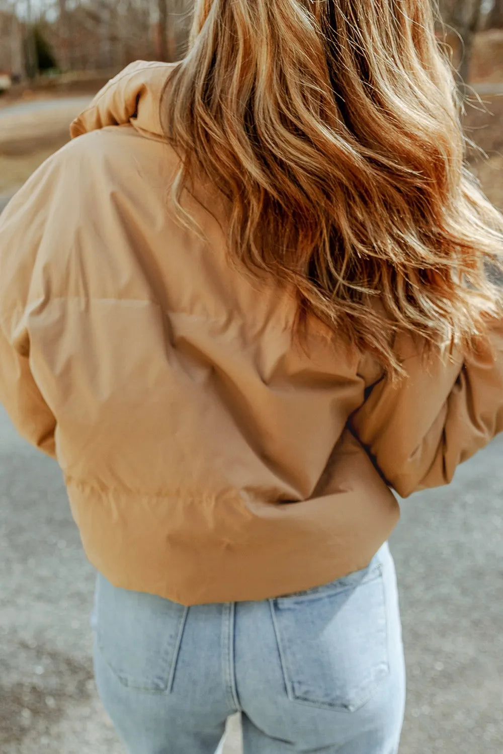 Zip Up Collared Neck Coat with Pockets - Fashorio