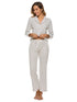 Collared Neck Loungewear Set with Pocket - Fashorio