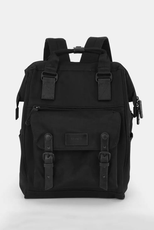 Himawari Waterproof Nylon Backpack Bag with Handles Black One Size - Fashorio