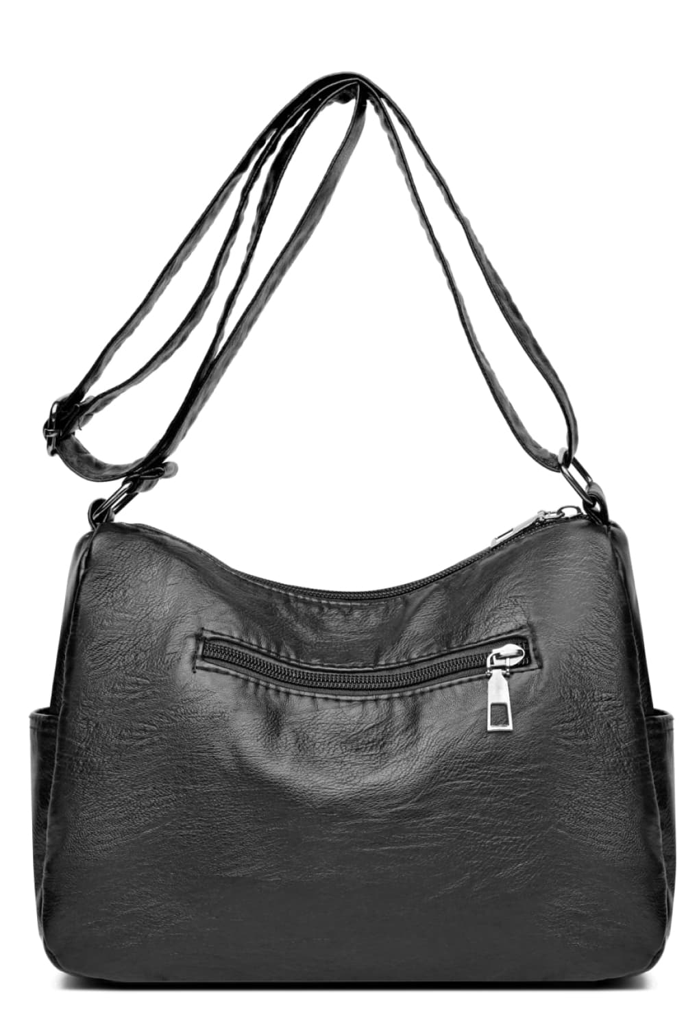 Multi-Pocket PU Leather Crossbody Bag - Fashorio