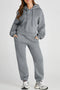 Women’s Hooded Jogger Set – Casual 2 Piece Outfit Gray - Fashorio