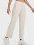 Millennia Pocketed High Waist Active Pants Beige - Fashorio