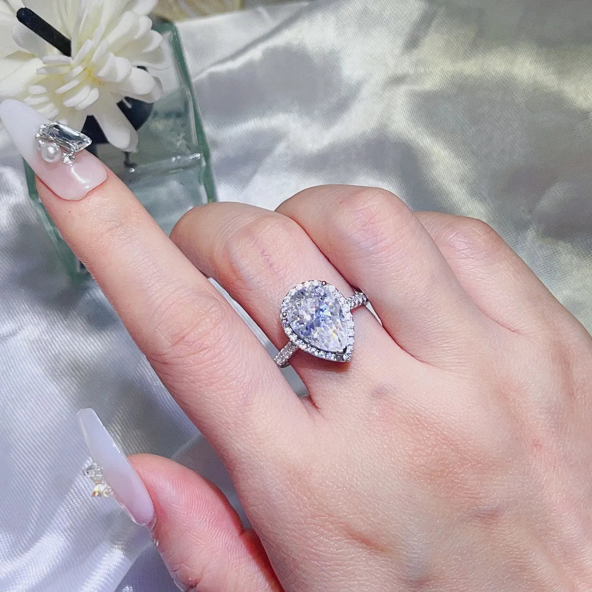 2 Carat Moissanite 925 Sterling Silver Ring - Fashorio