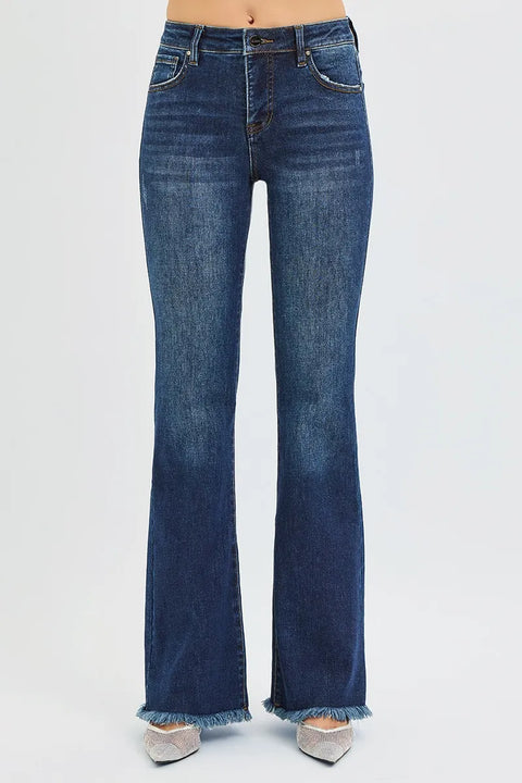RISEN mid rise flare jeans, Nashville outfit inspiration