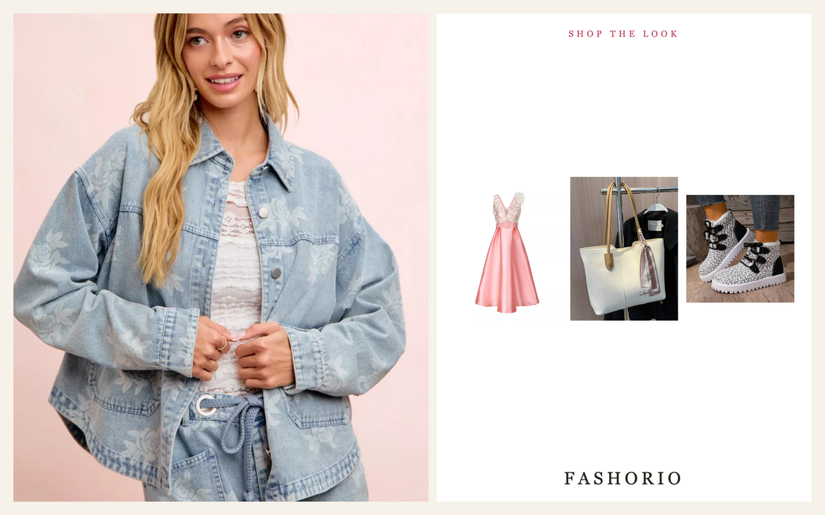 Fashorio how to style a denim jacket, five outfit ideas