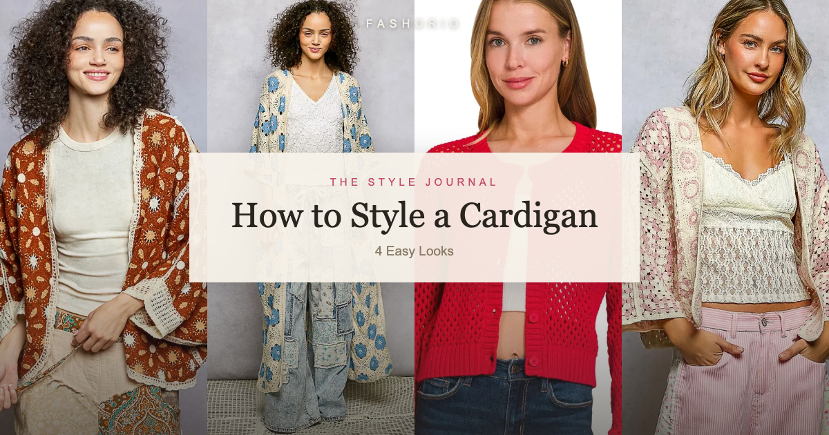 How to Style a Cardigan, a Fashorio pick