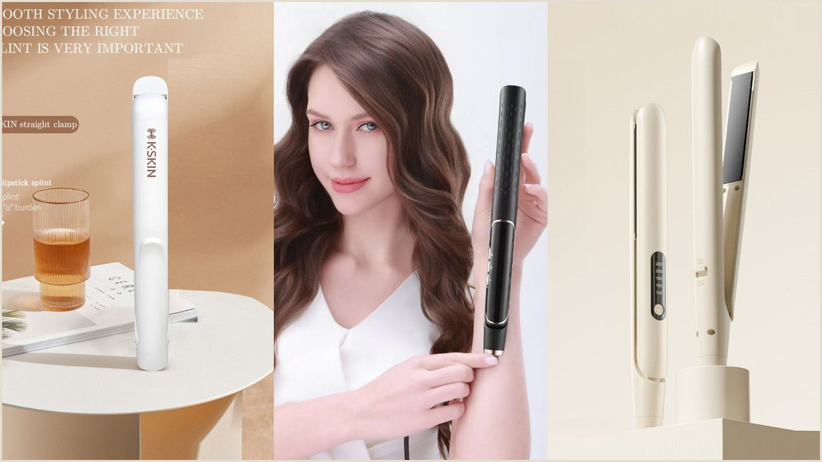 Compact mini travel flat iron with slim heat plates, the pocket size format to look for in a dual voltage hair straightener.
