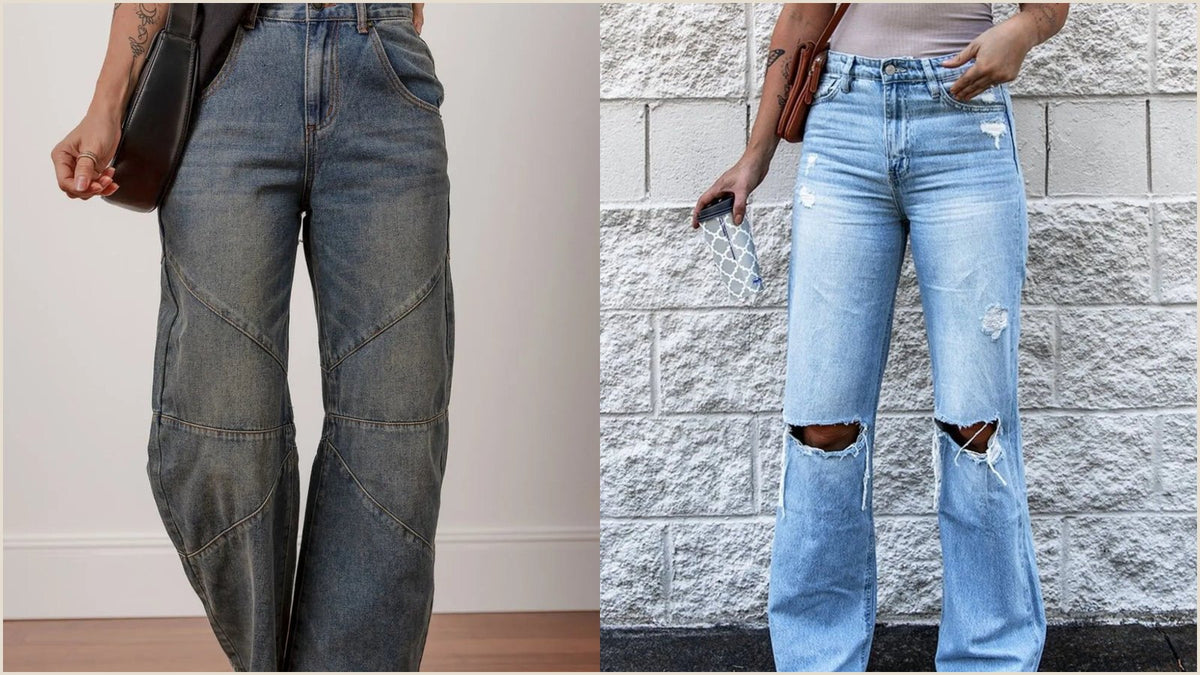 Model wearing Judy Blue high rise straight leg jeans in a medium wash, front view showing the waistband sitting flush against the back with no jeans gap at the waist.