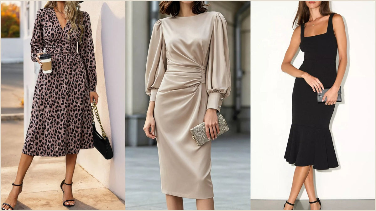 Sleeveless midi dress with a vertical gold button front and a side slit, a midi dress for petite women that keeps an unbroken vertical line.