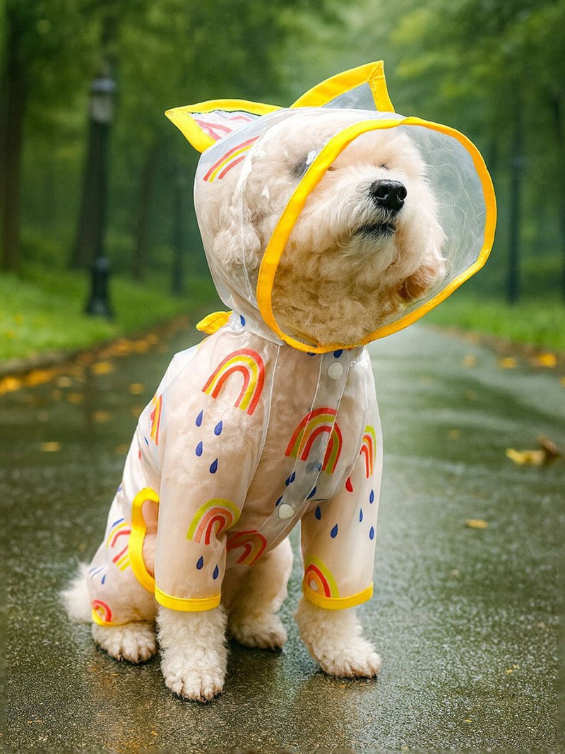 Dog coat and waterproof dog raincoat