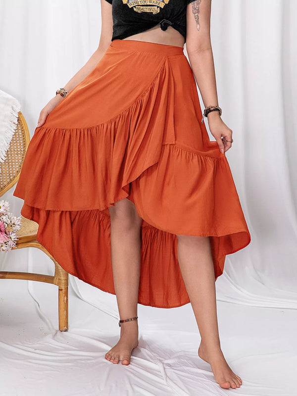 A model wearing women's curve skirts from the Fashorio collection