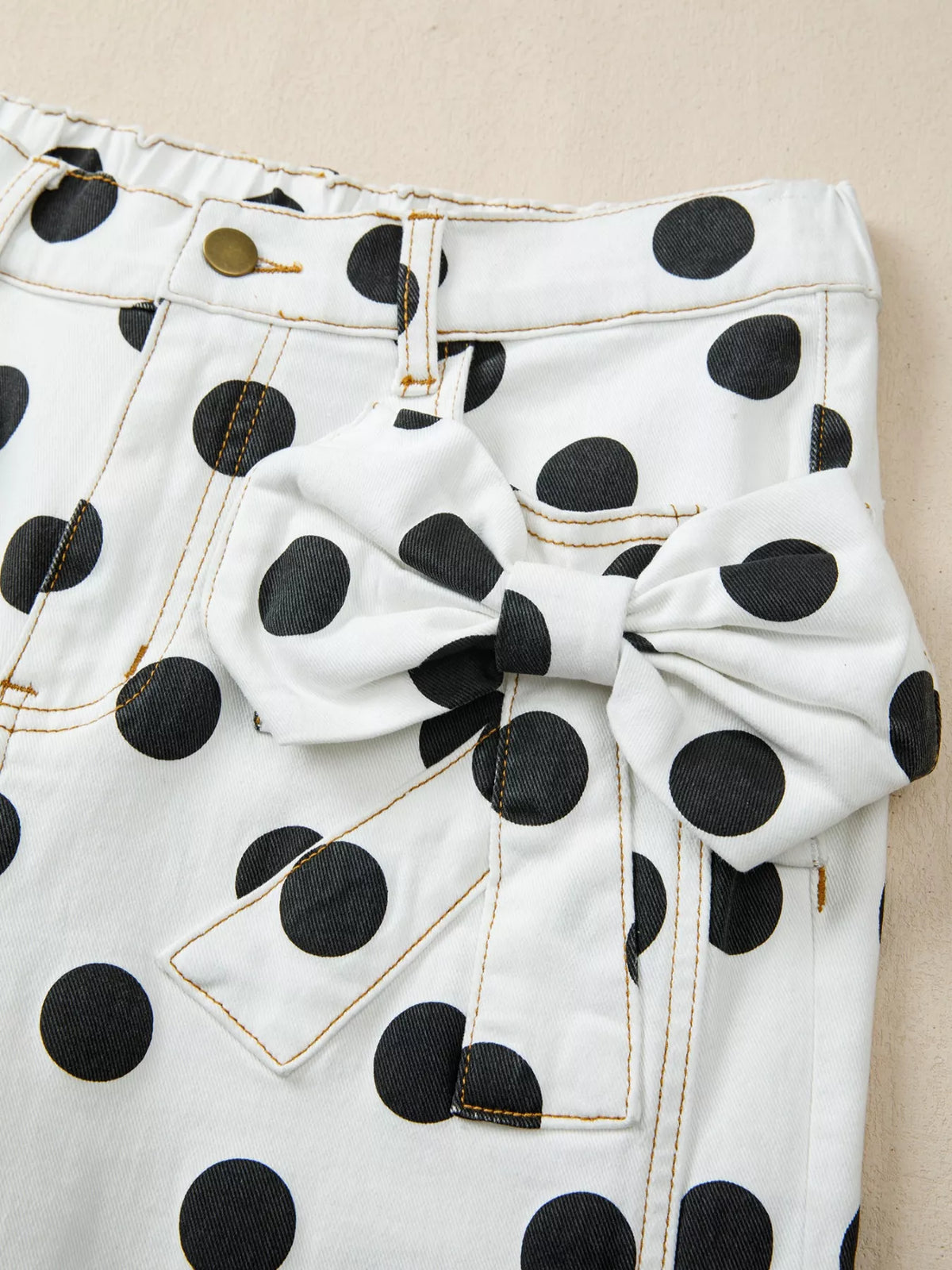 Polka Dot High Waist Jeans, view 8