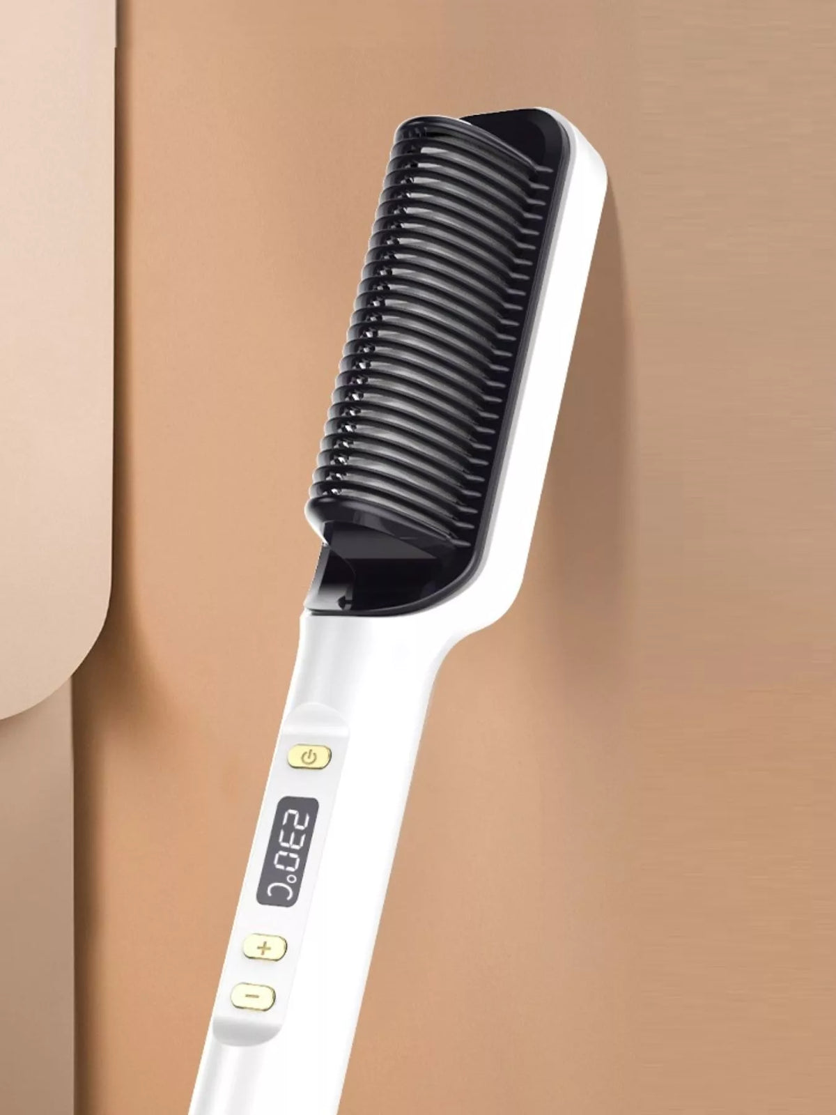 Blush pink straightening comb