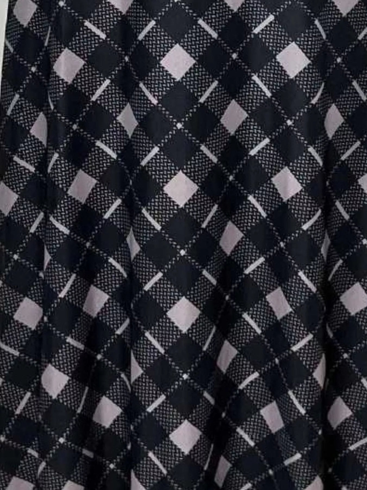 Plaid Tie Front Long Sleeve Dress styled look