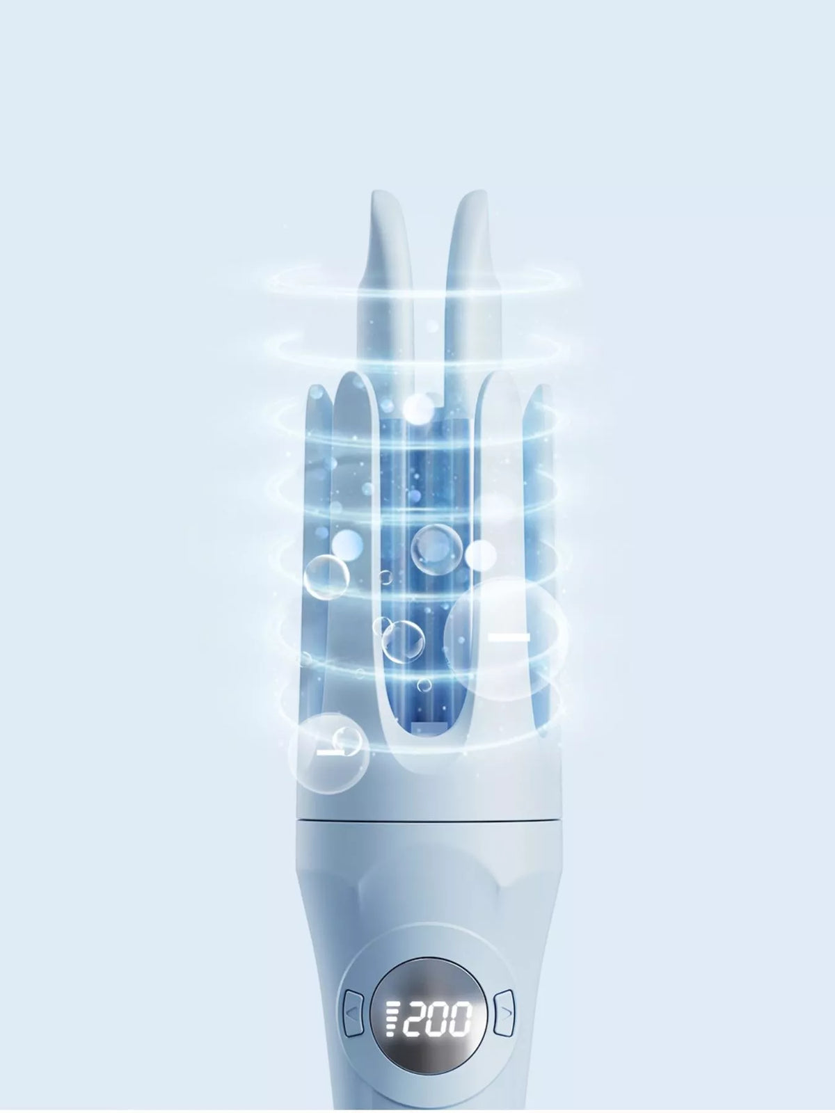 Automatic curler control buttons