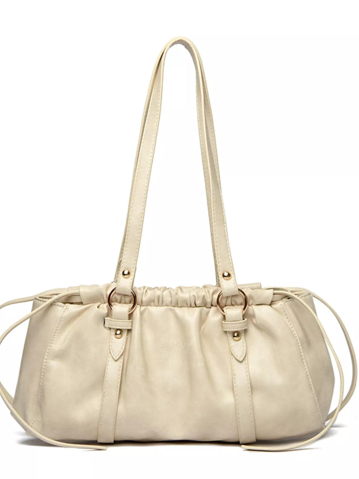 Ruched shoulder bag detail of gathered texture