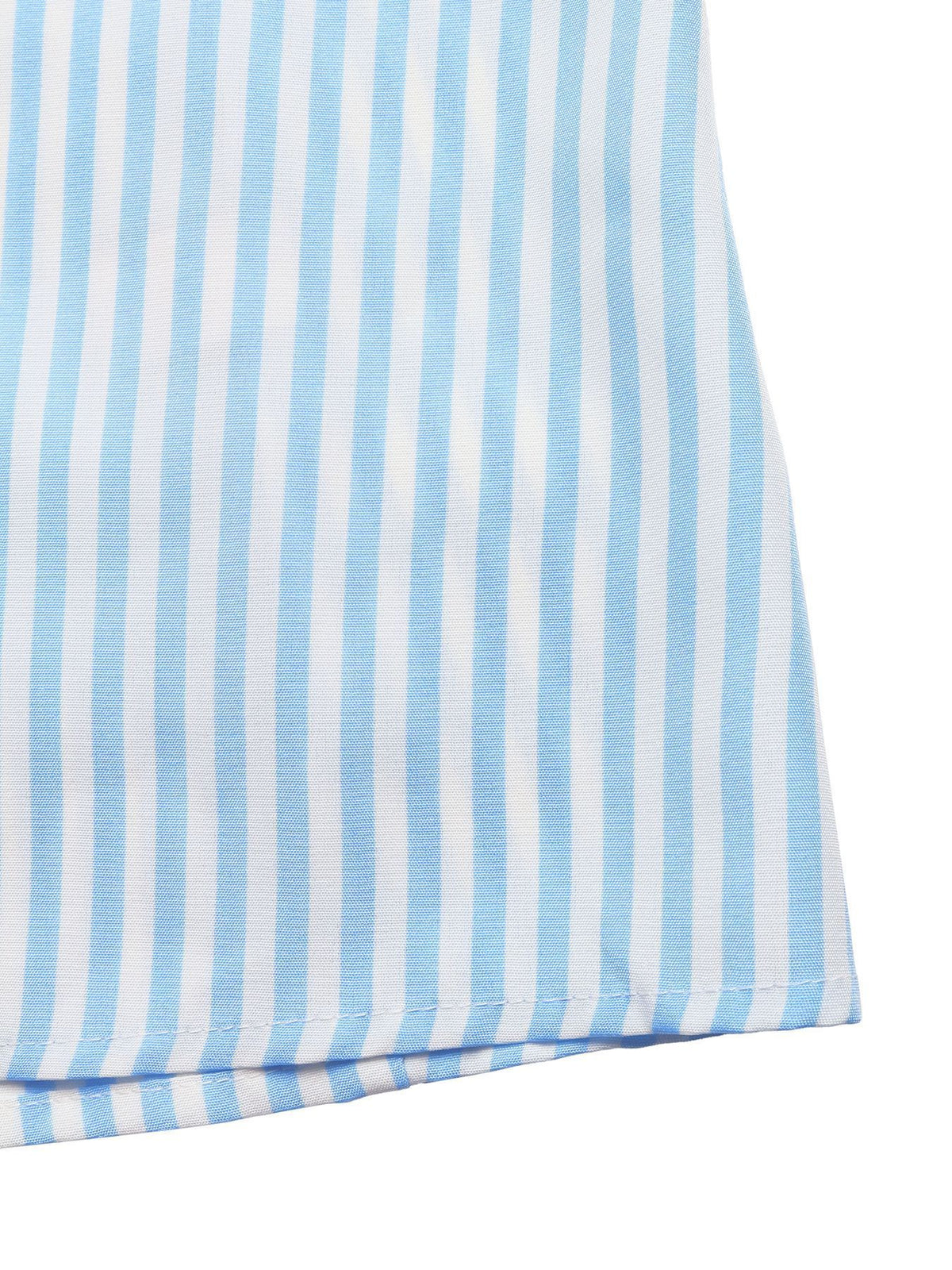 Halter neck maxi dress striped fabric texture close up