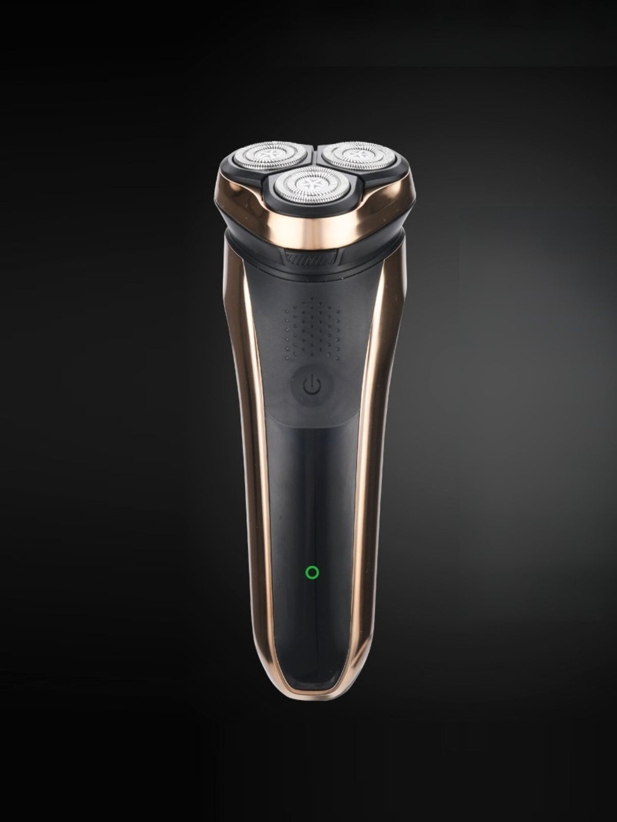 Cordless rotary shaver in gold