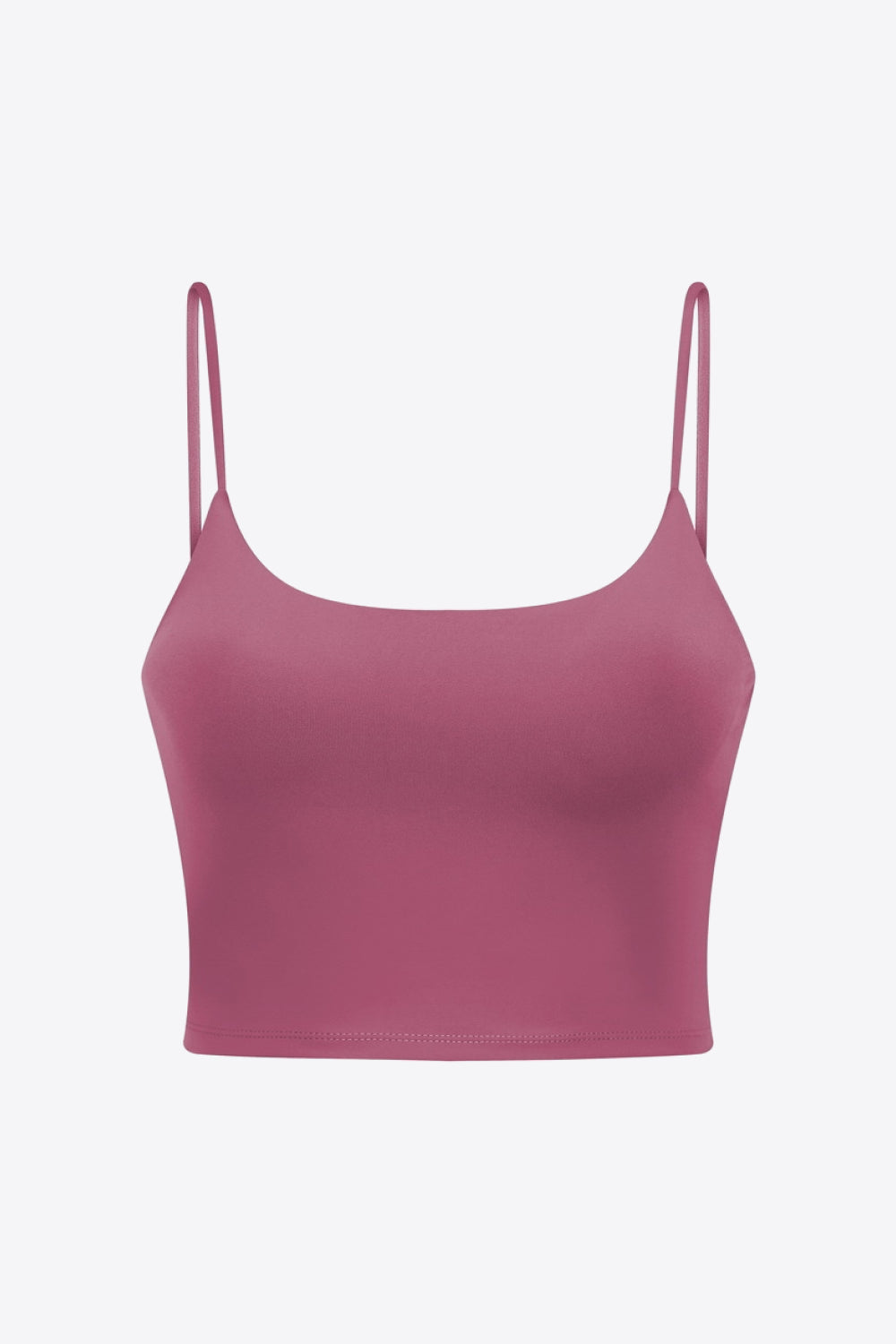 Millennia Feel Like Skin Scoop Neck Sports Cami Cerise - Fashorio