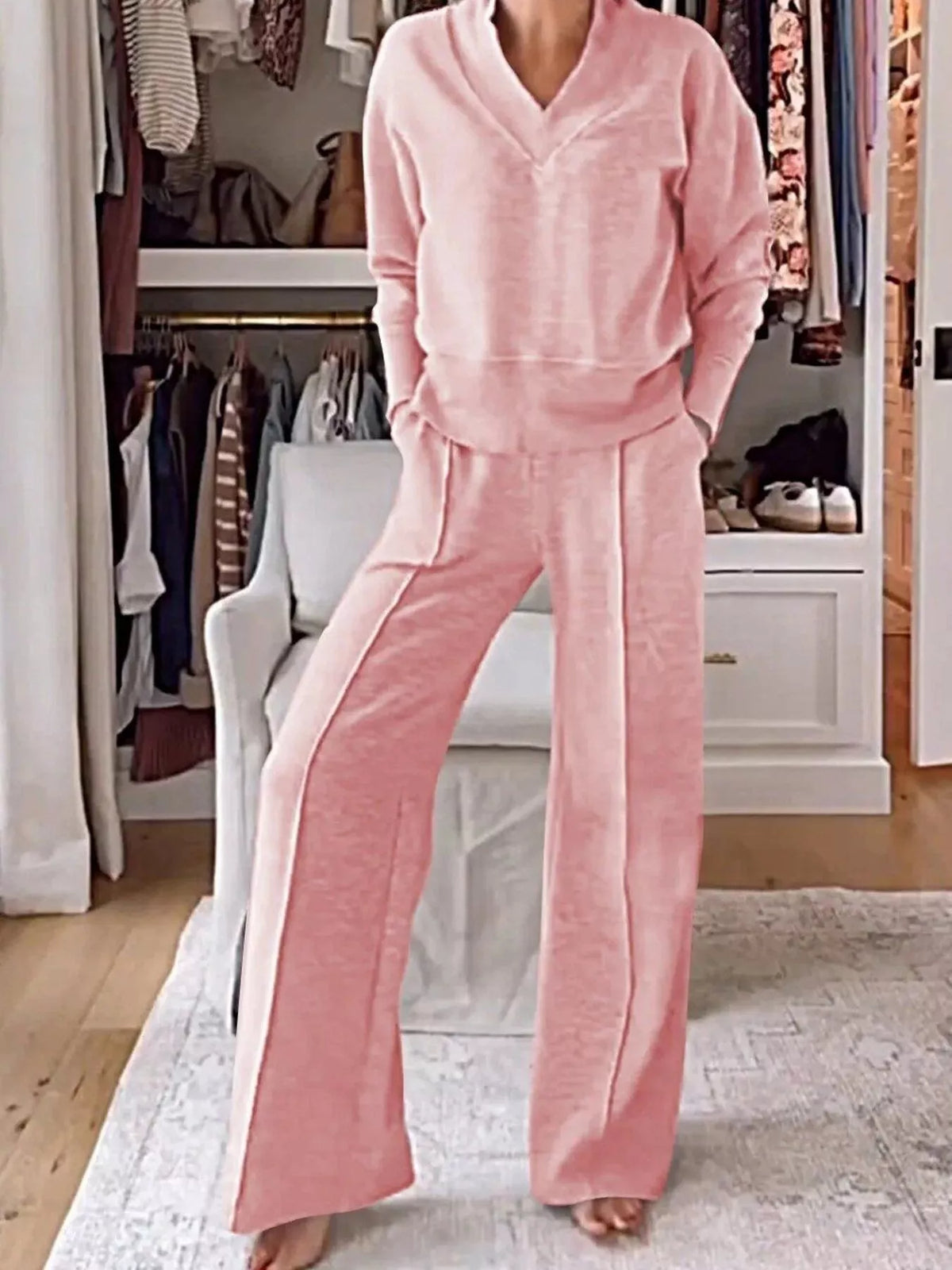Cozy pants set relaxed fit