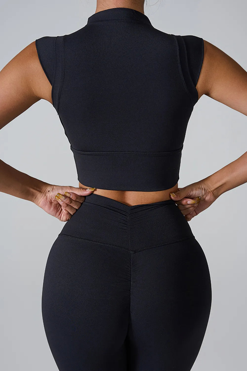 Mock Neck Active Tank - Fashorio