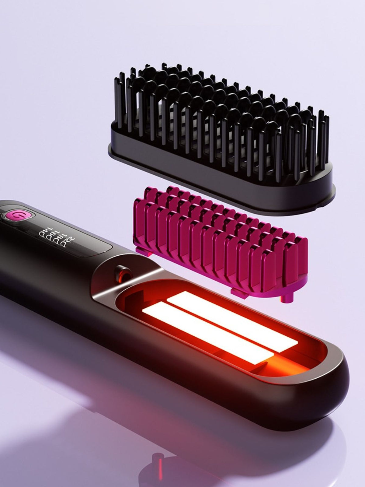 Straightening comb control panel