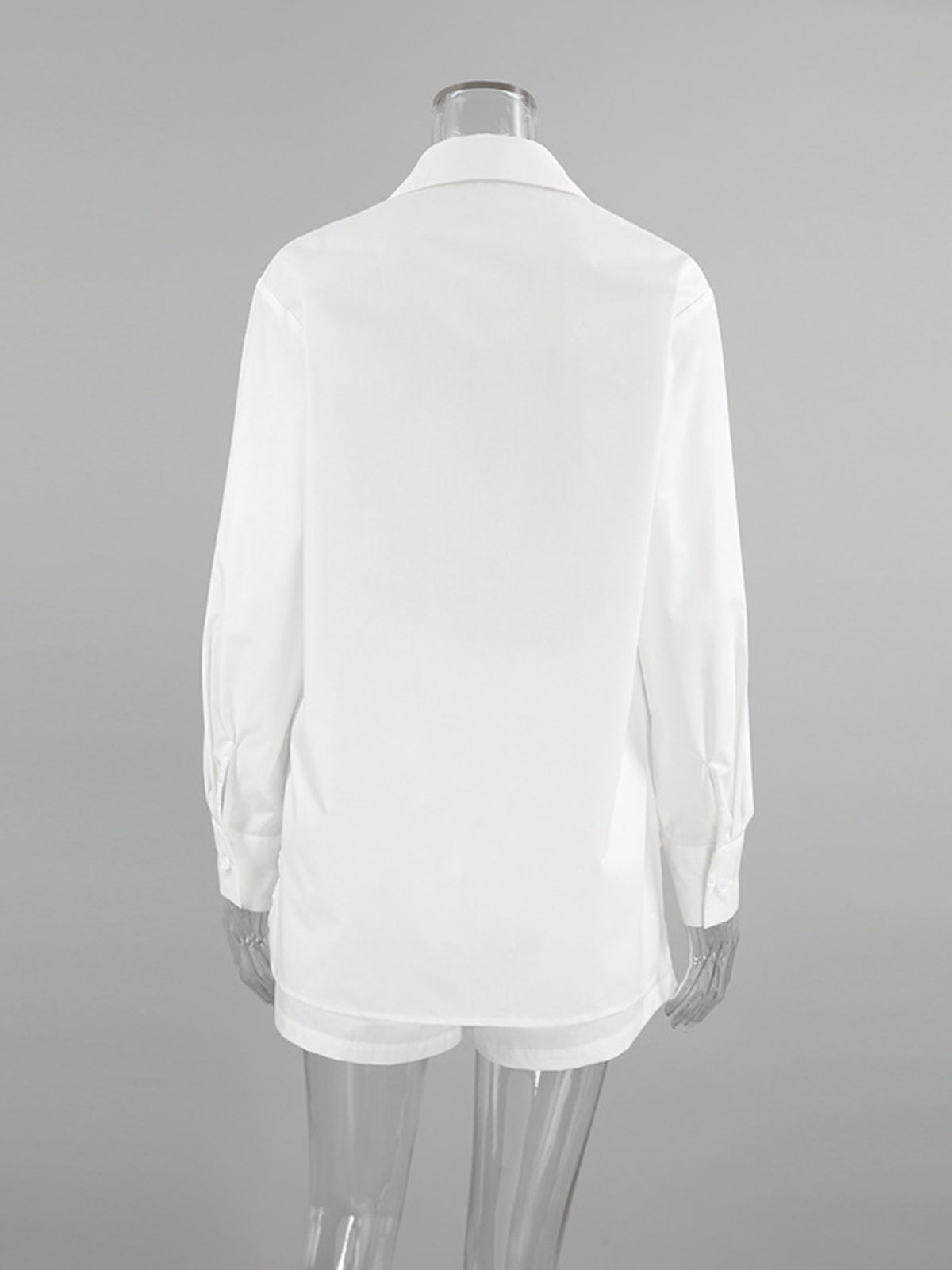 Button Up Shirt and Shorts Two Piece Set, view 8