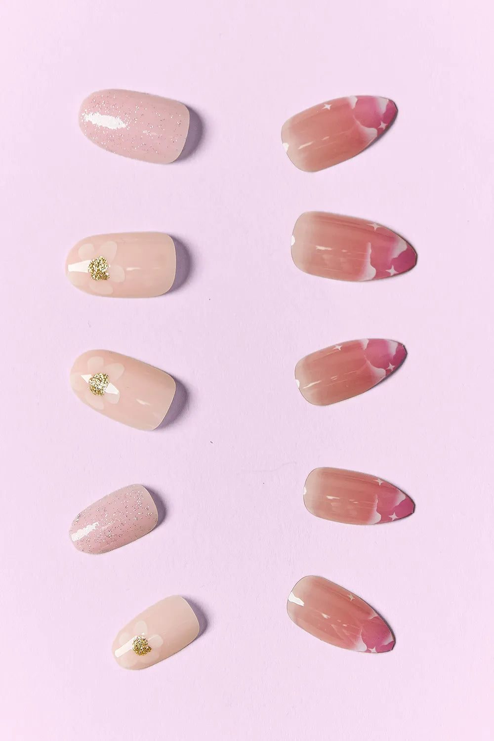 SO PINK BEAUTY press on nails two pack