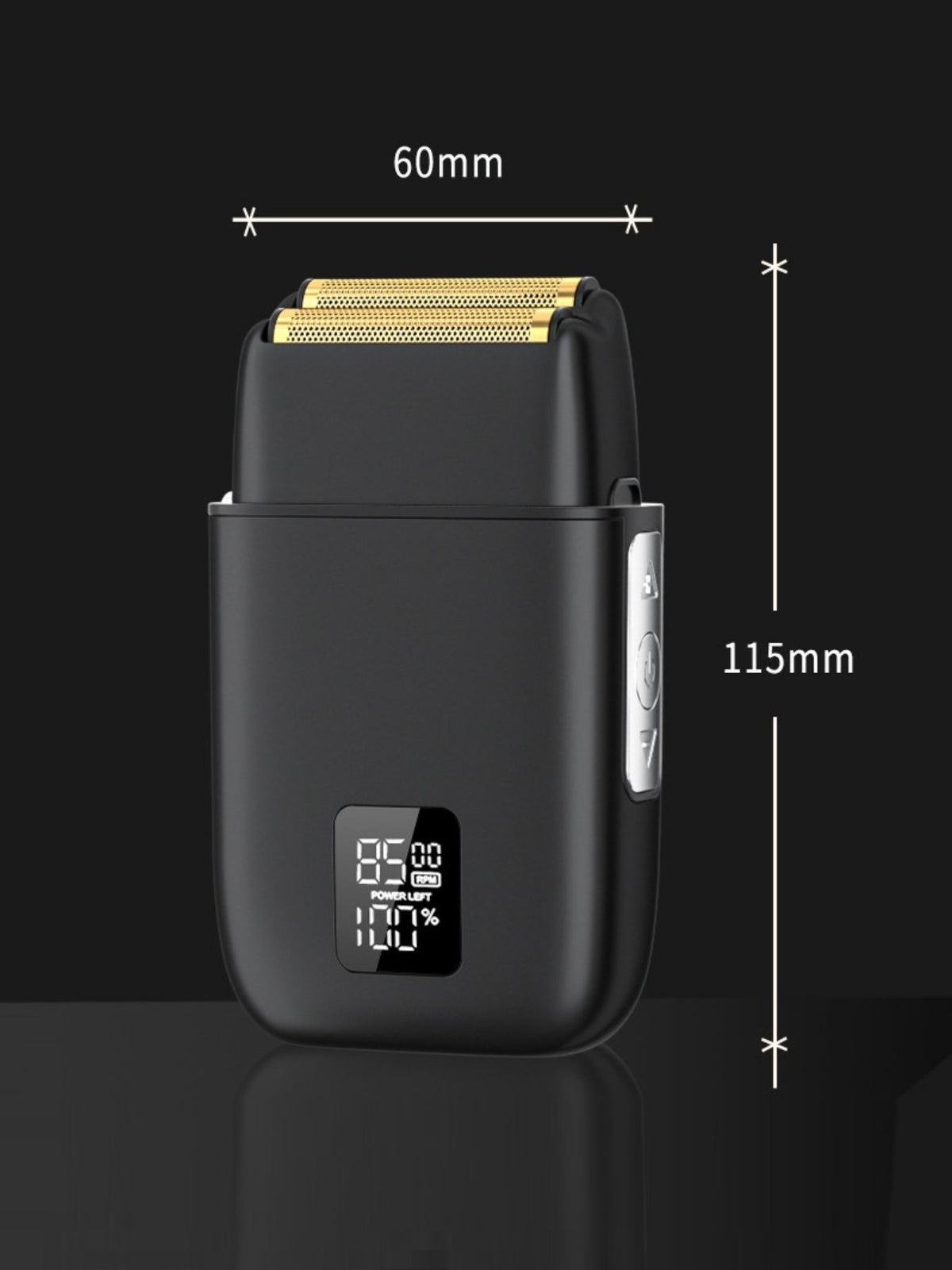 Mini shaver held in hand