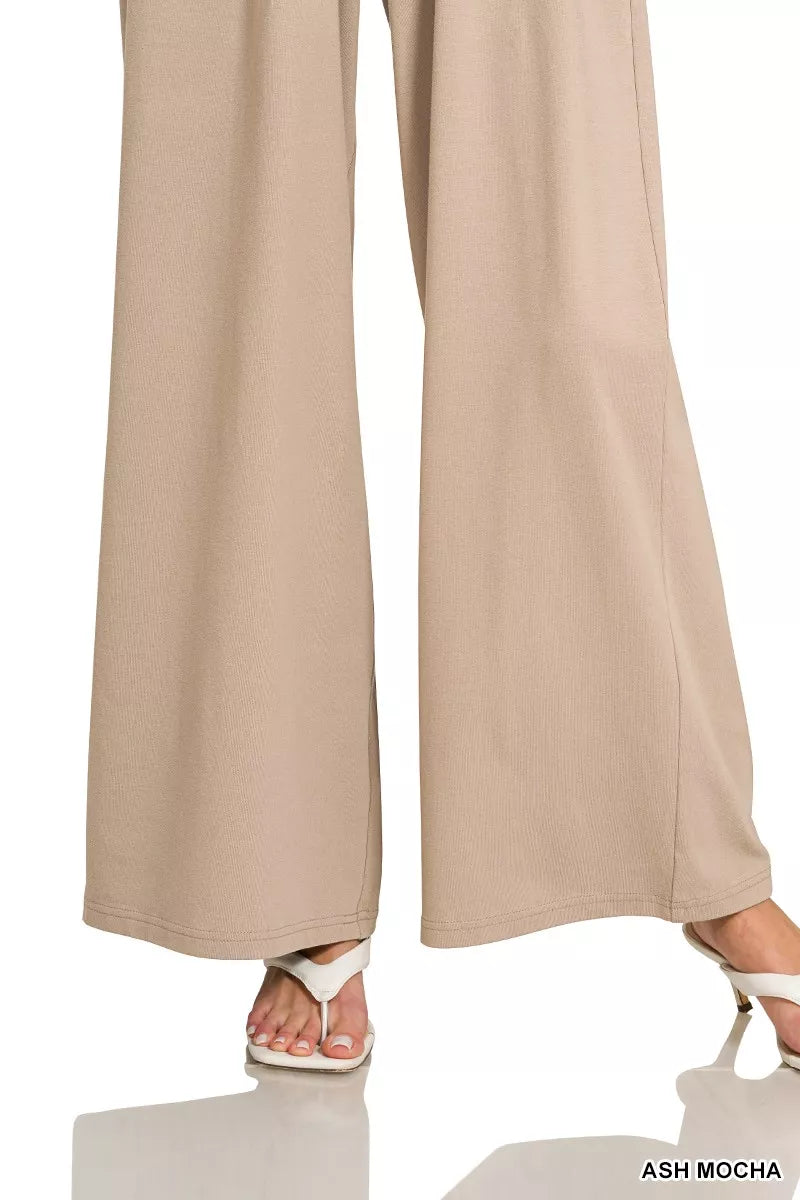Tube Top Jumpsuit with Drawstring Waist detail