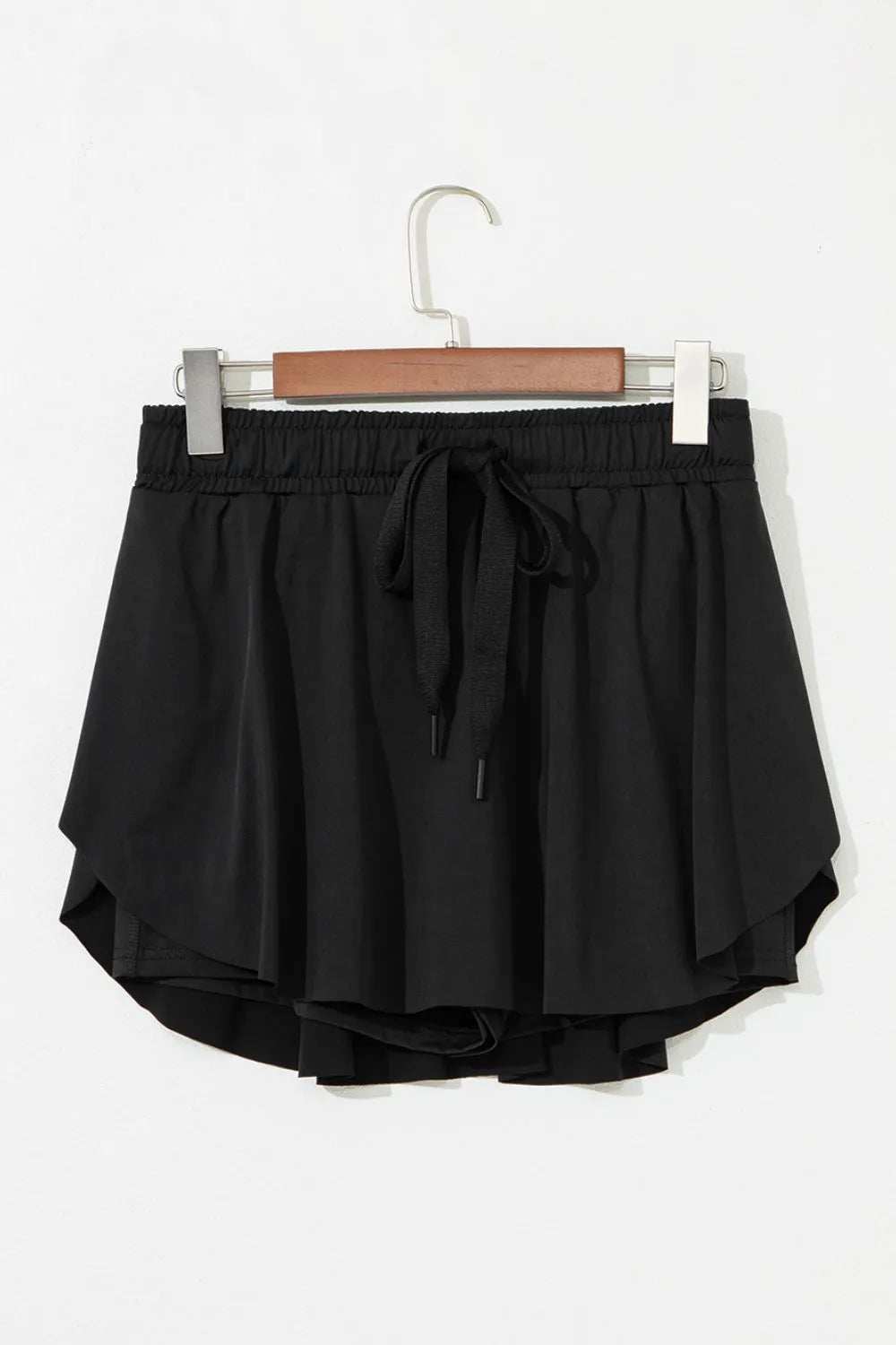 Drawstring active skort full length view