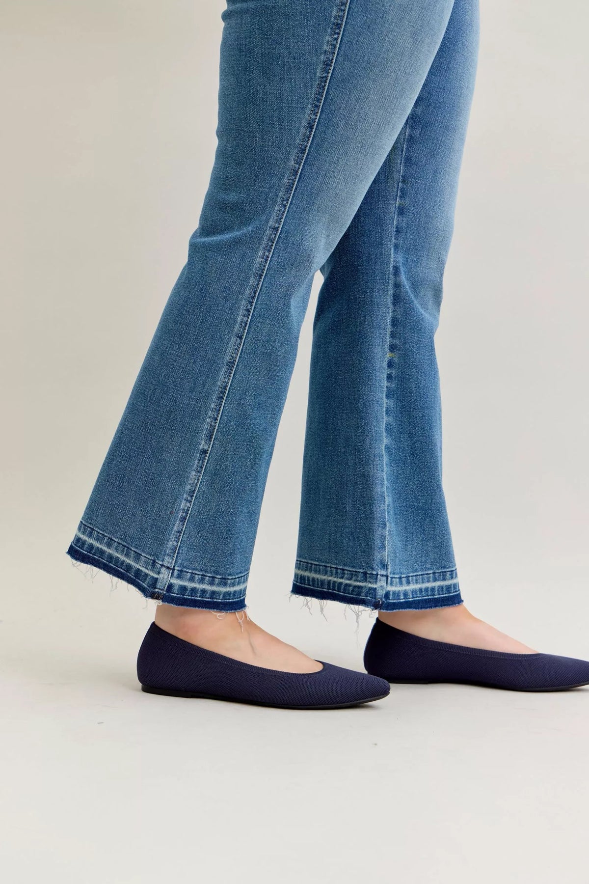 Judy Blue slim jeans fabric close up