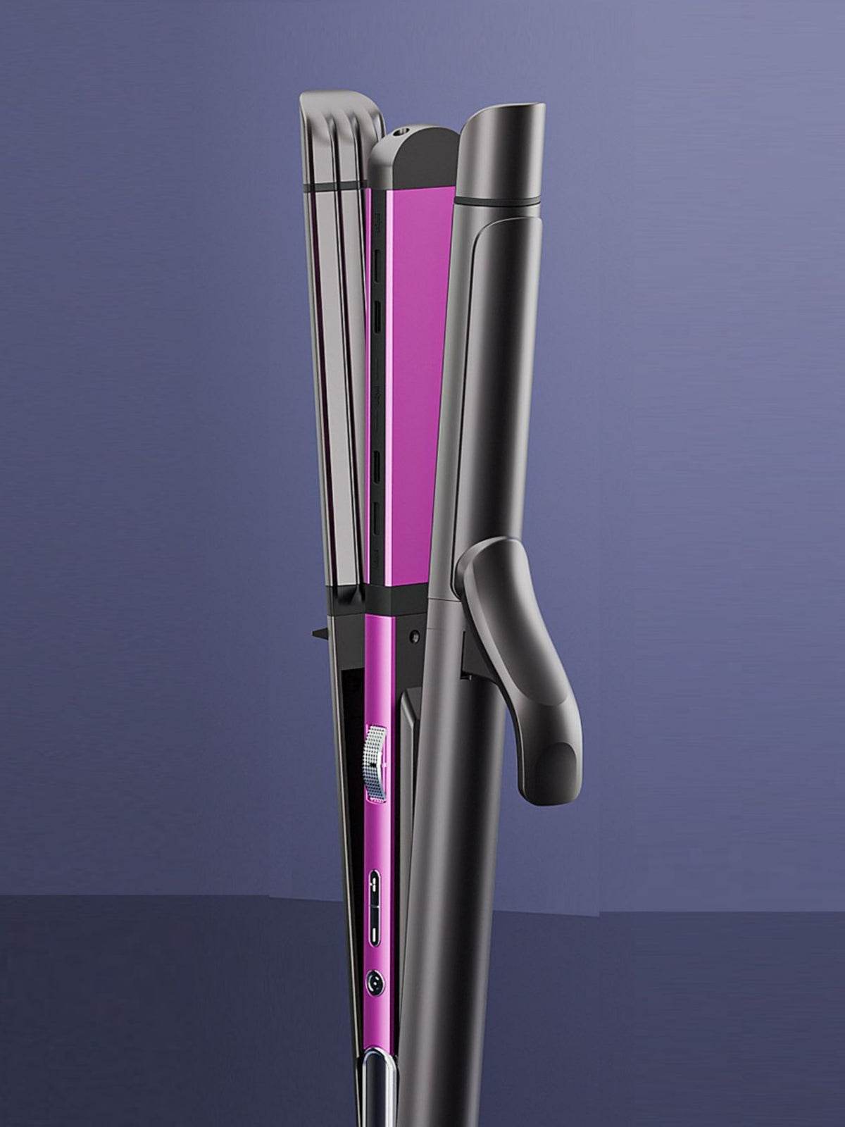 Straightener styling straight hair